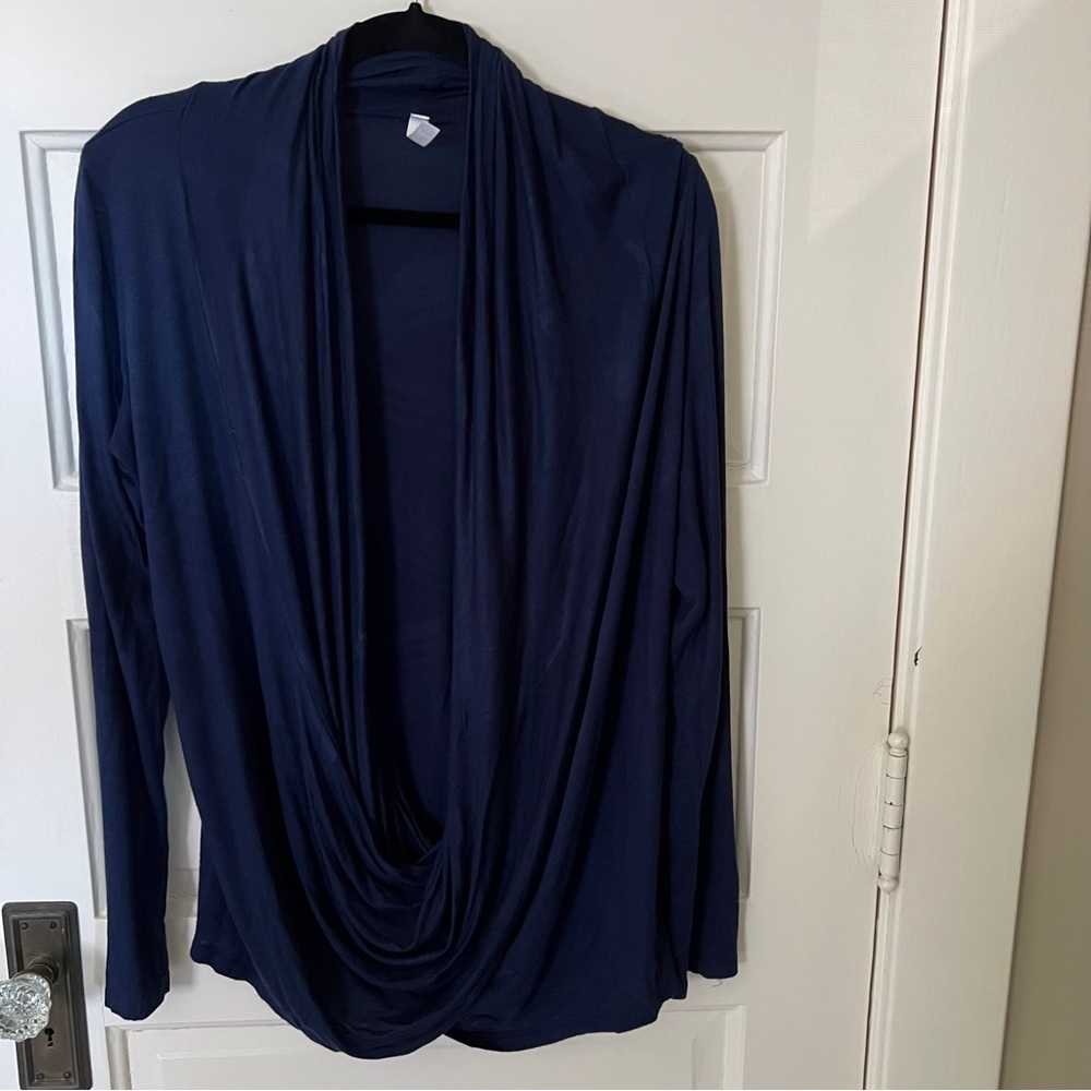 Navy Yoga Twist Top